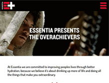 Tablet Screenshot of essentiawater.com